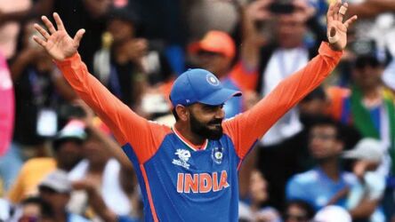 Glimpses of the India T20 Cricket Team winning the 2024 T20 World Cup Finals at the Kensington Oval, Bridgetown, Barbados on June 29. (Photos: Courtesy of ICC)