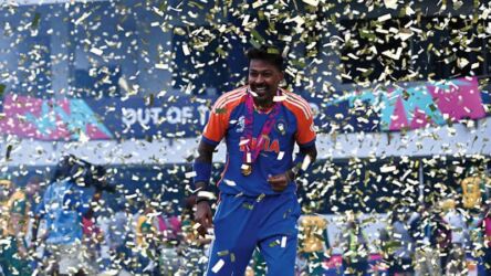 Glimpses of the India T20 Cricket Team winning the 2024 T20 World Cup Finals at the Kensington Oval, Bridgetown, Barbados on June 29. (Photos: Courtesy of ICC)