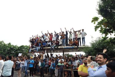 The victory celebrations as the World Champions in T20 Cricket, Team India, return home in Mumbai. (Pallav Paliwal/APH Images)